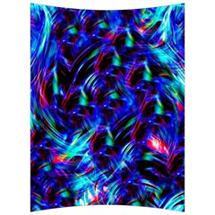 Dark Neon Stuff Blue Red Black Rainbow Light Back Support Cushion