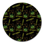 Pattern Halloween Witch Got Candy? iCreate Round Mousepads Front