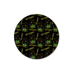 Pattern Halloween Witch Got Candy? Icreate Rubber Coaster (round) 