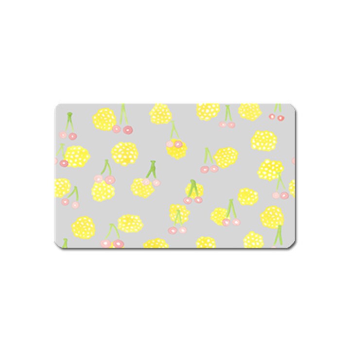 Cute Fruit Cerry Yellow Green Pink Magnet (Name Card)