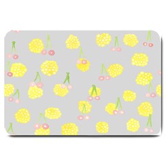 Cute Fruit Cerry Yellow Green Pink Large Doormat 