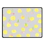 Cute Fruit Cerry Yellow Green Pink Fleece Blanket (Small) 50 x40  Blanket Front