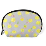 Cute Fruit Cerry Yellow Green Pink Accessory Pouches (Large)  Back