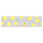 Cute Fruit Cerry Yellow Green Pink Satin Scarf (Oblong) Front