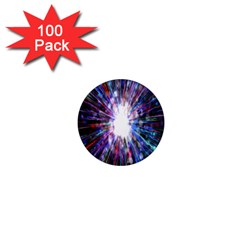 Seamless Animation Of Abstract Colorful Laser Light And Fireworks Rainbow 1  Mini Magnets (100 Pack) 