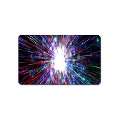 Seamless Animation Of Abstract Colorful Laser Light And Fireworks Rainbow Magnet (name Card) by Mariart