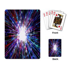 Seamless Animation Of Abstract Colorful Laser Light And Fireworks Rainbow Playing Card by Mariart