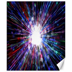 Seamless Animation Of Abstract Colorful Laser Light And Fireworks Rainbow Canvas 8  X 10  by Mariart