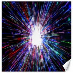 Seamless Animation Of Abstract Colorful Laser Light And Fireworks Rainbow Canvas 20  X 20   by Mariart