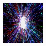 Seamless Animation Of Abstract Colorful Laser Light And Fireworks Rainbow Medium Glasses Cloth (2-Side) Back