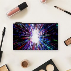 Seamless Animation Of Abstract Colorful Laser Light And Fireworks Rainbow Cosmetic Bag (small)  by Mariart