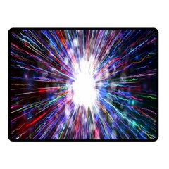 Seamless Animation Of Abstract Colorful Laser Light And Fireworks Rainbow Fleece Blanket (small) by Mariart