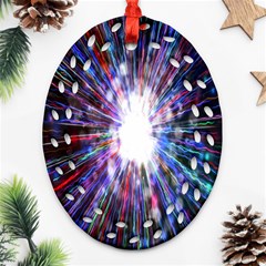 Seamless Animation Of Abstract Colorful Laser Light And Fireworks Rainbow Ornament (oval Filigree) by Mariart