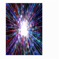 Seamless Animation Of Abstract Colorful Laser Light And Fireworks Rainbow Large Garden Flag (two Sides)