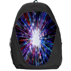 Seamless Animation Of Abstract Colorful Laser Light And Fireworks Rainbow Backpack Bag