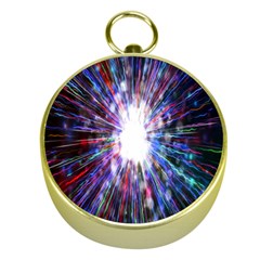 Seamless Animation Of Abstract Colorful Laser Light And Fireworks Rainbow Gold Compasses