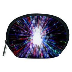 Seamless Animation Of Abstract Colorful Laser Light And Fireworks Rainbow Accessory Pouches (medium)  by Mariart