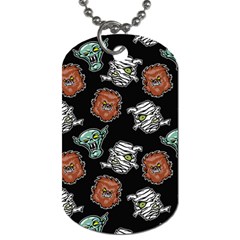 Pattern Halloween Werewolf Mummy Vampire Icreate Dog Tag (one Side) by iCreate