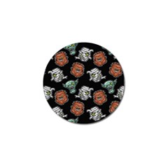 Pattern Halloween Werewolf Mummy Vampire Icreate Golf Ball Marker by iCreate