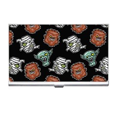 Pattern Halloween Werewolf Mummy Vampire Icreate Business Card Holders by iCreate