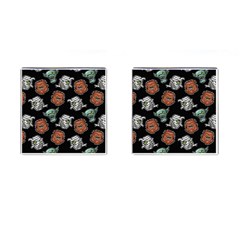 Pattern Halloween Werewolf Mummy Vampire Icreate Cufflinks (square) by iCreate