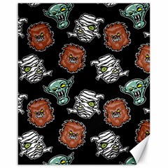 Pattern Halloween Werewolf Mummy Vampire Icreate Canvas 16  X 20   by iCreate