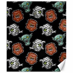 Pattern Halloween Werewolf Mummy Vampire Icreate Canvas 20  X 24   by iCreate