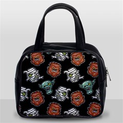 Pattern Halloween Werewolf Mummy Vampire Icreate Classic Handbags (2 Sides) by iCreate