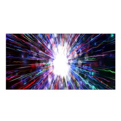 Seamless Animation Of Abstract Colorful Laser Light And Fireworks Rainbow Satin Shawl