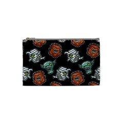 Pattern Halloween Werewolf Mummy Vampire Icreate Cosmetic Bag (small)  by iCreate