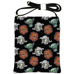 Pattern Halloween Werewolf Mummy Vampire Icreate Shoulder Sling Bags by iCreate