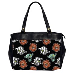 Pattern Halloween Werewolf Mummy Vampire Icreate Office Handbags (2 Sides)  by iCreate