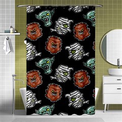 Pattern Halloween Werewolf Mummy Vampire Icreate Shower Curtain 48  X 72  (small)  by iCreate