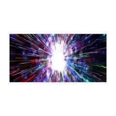 Seamless Animation Of Abstract Colorful Laser Light And Fireworks Rainbow Yoga Headband by Mariart