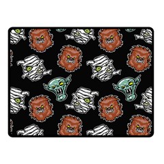 Pattern Halloween Werewolf Mummy Vampire Icreate Double Sided Fleece Blanket (small)  by iCreate