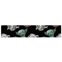 Pattern Halloween Werewolf Mummy Vampire Icreate Flano Scarf (small)