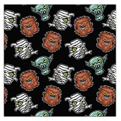 Pattern Halloween Werewolf Mummy Vampire Icreate Large Satin Scarf (square) by iCreate