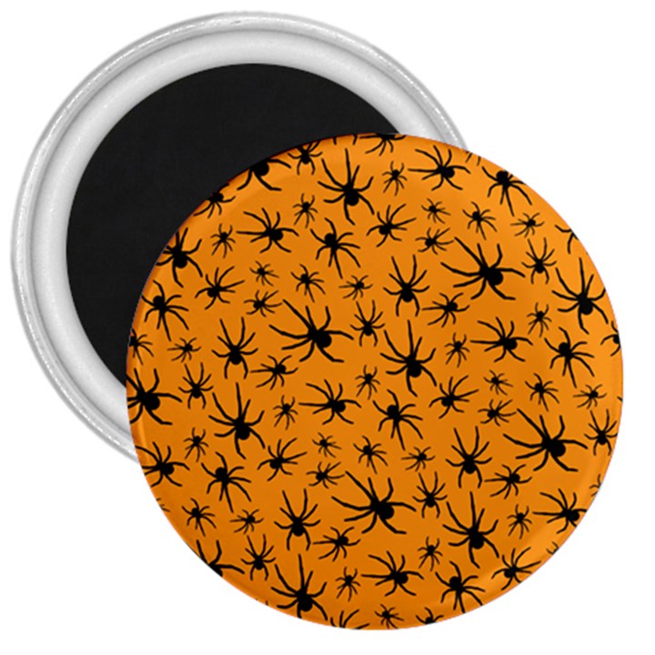 Pattern Halloween Black Spider iCreate 3  Magnets