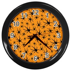 Pattern Halloween Black Spider Icreate Wall Clocks (black) by iCreate