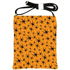 Pattern Halloween Black Spider Icreate Shoulder Sling Bags by iCreate