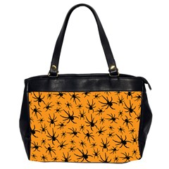 Pattern Halloween Black Spider Icreate Office Handbags (2 Sides)  by iCreate