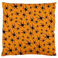 Pattern Halloween Black Spider Icreate Standard Flano Cushion Case (two Sides) by iCreate