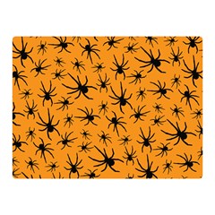 Pattern Halloween Black Spider Icreate Double Sided Flano Blanket (mini)  by iCreate