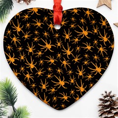 Halloween Spiders Ornament (heart)