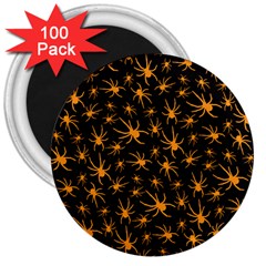 Halloween Spiders 3  Magnets (100 Pack) by iCreate