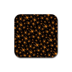 Halloween Spiders Rubber Square Coaster (4 Pack)  by iCreate