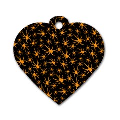 Halloween Spiders Dog Tag Heart (one Side) by iCreate