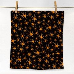 Halloween Spiders Face Towel by iCreate