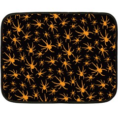 Halloween Spiders Double Sided Fleece Blanket (mini)  by iCreate