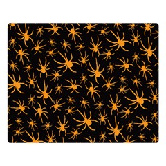 Halloween Spiders Double Sided Flano Blanket (large)  by iCreate